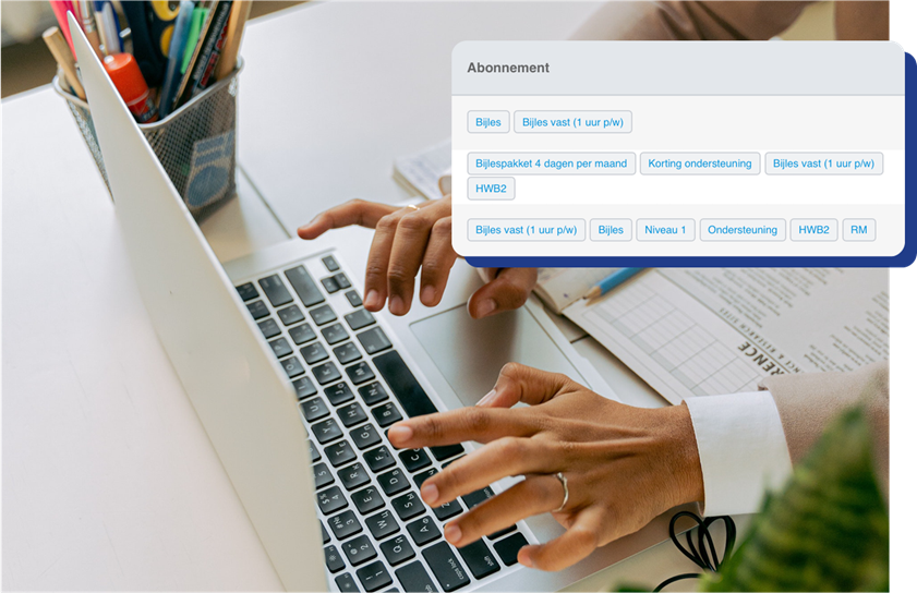 Afbeelding administratie huiswerkbegeleiding